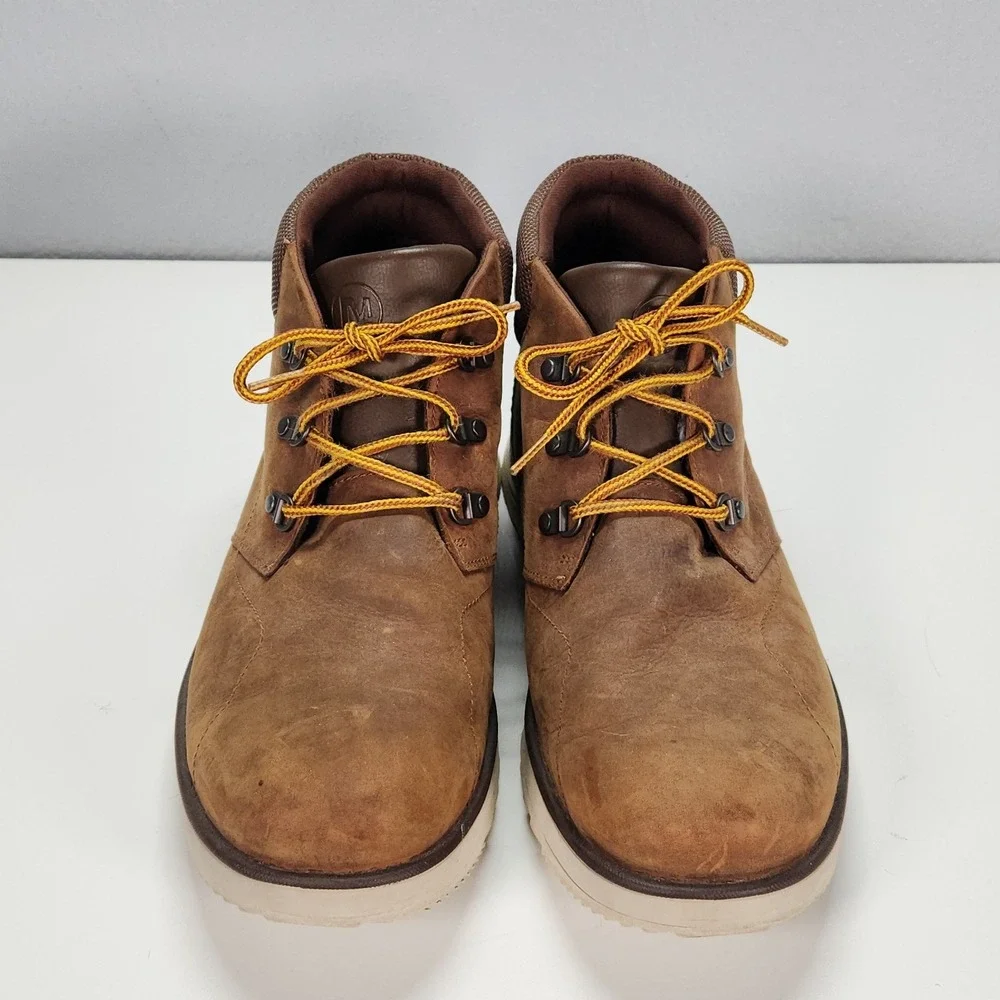 Merrell Epiction Boulder Mens 13 Brown Sugar Leather Chukka Boots Lace Up J23679